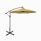 10FT Solar Patio Umbrella with 32 LED Lights - Outdoor Market Umbrella with Steel Tilt and Crank