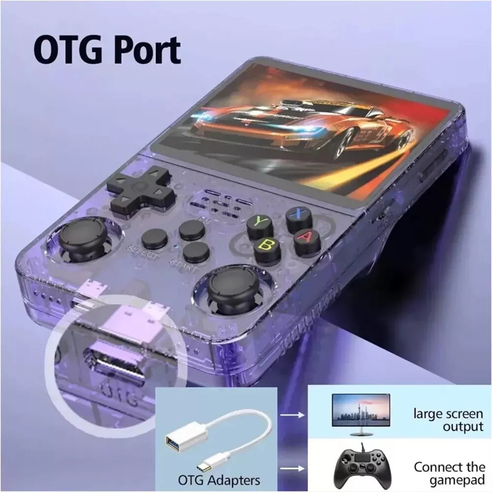 R36S Retro Handheld Game Console – 10,000+ Games, 3.5” IPS Screen, Supports PS1/NES/SNES