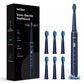Sonic Electric Toothbrush — 30,000 Vibrations/Min, 3 Modes, 7 Brush Heads, IPX7 Waterproof, Smart Timer, USB Rechargeable
