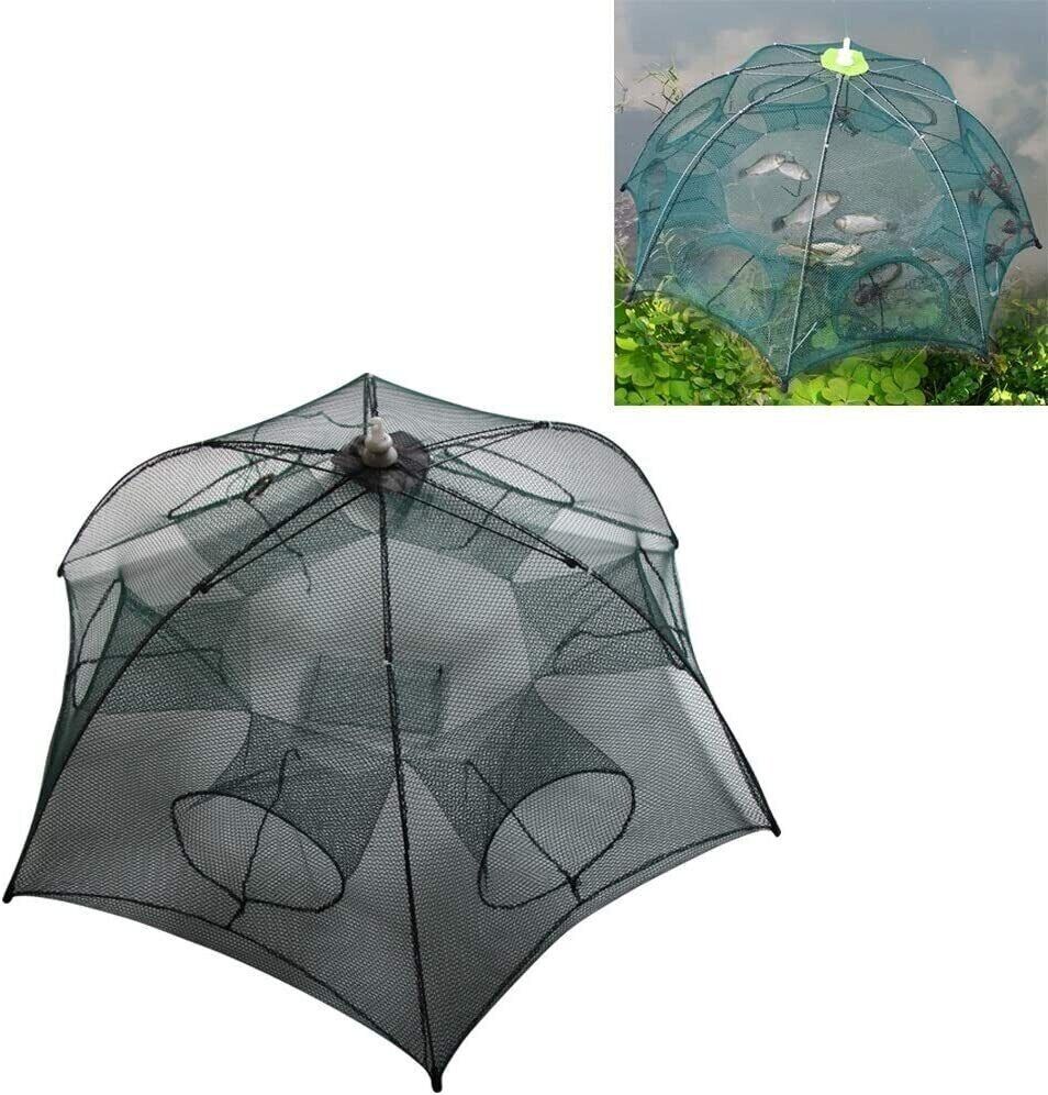 Foldable Fishing Bait Trap - Crab, Shrimp, Minnow Net - Easy, Portable, Durable