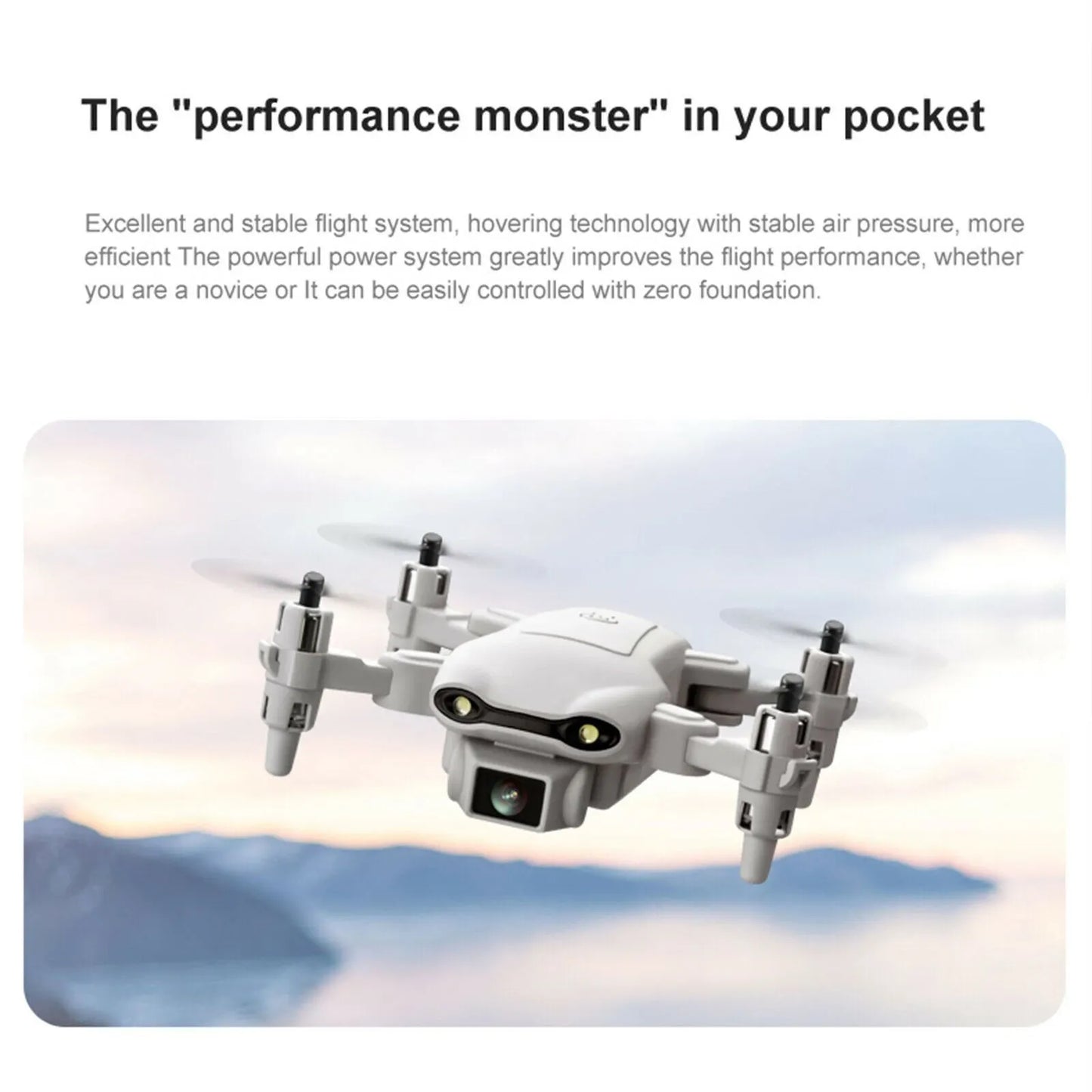 Drone 4k HD Wide Angle Camera WIFI FPV Drone Dual Camera Quadcopter