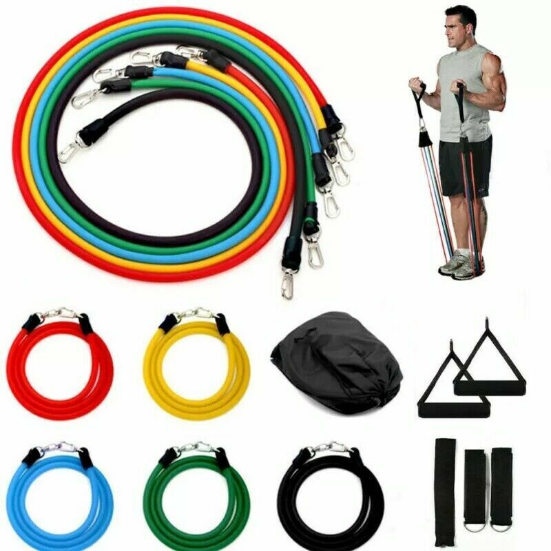 Resistance Band Loop Set Exercise Workout Crossfit Fitness Yoga Pilates