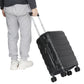 22" Black Hardside Carry-On Spinner Suitcase - Expandable Luggage with Wheels