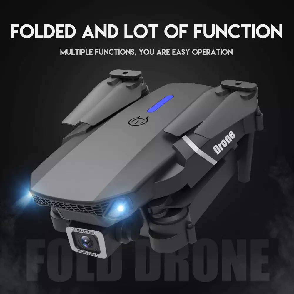 5G 4K Dual-Camera Drone with GPS | Foldable, WiFi FPV, 4 Batteries Included