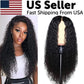 Front Wig Women's Brazilian Human Long Curly Lace Wavy Hair Wigs US