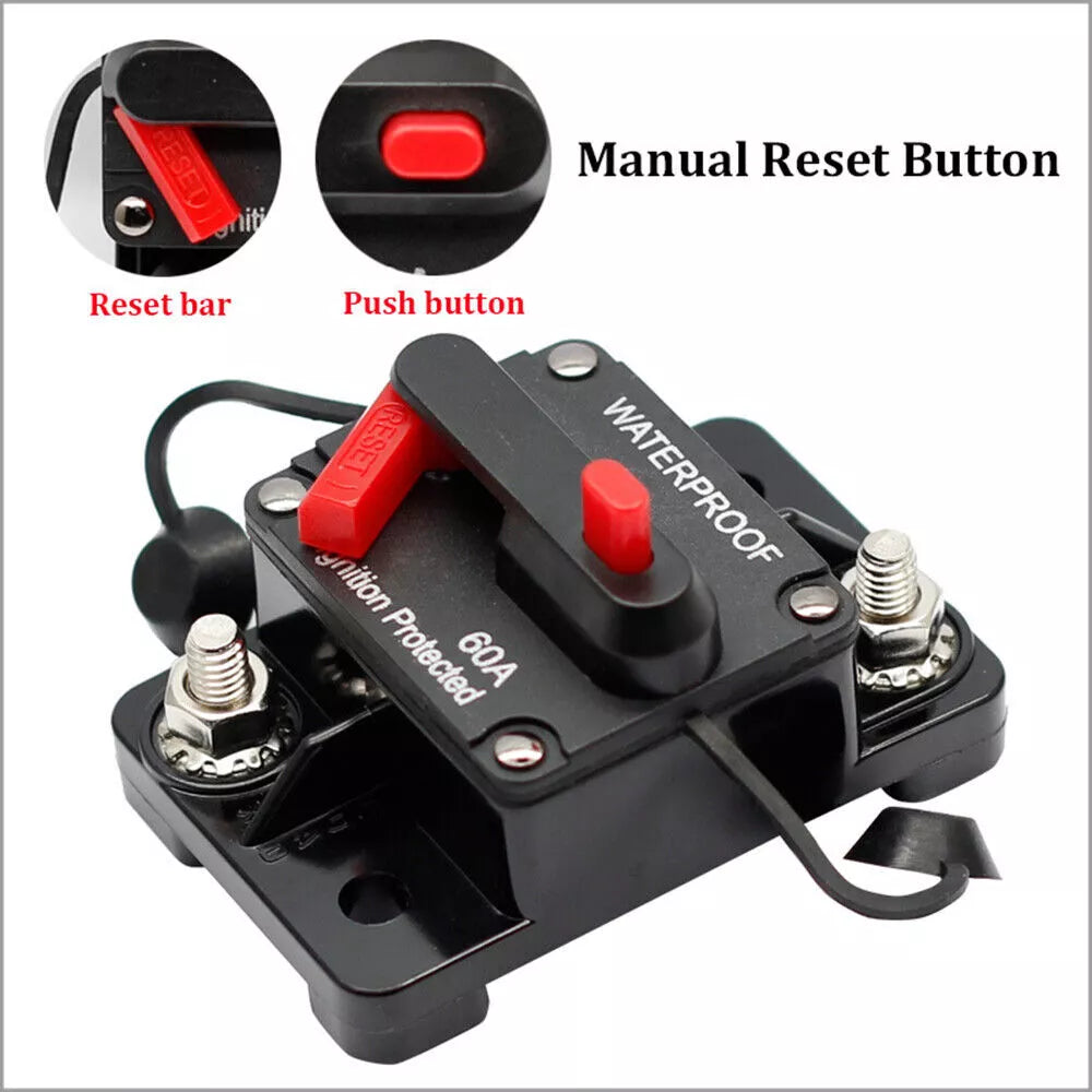 300A Marine-Grade Circuit Breaker | Manual Reset Switch for RV, Boat, Truck, Audio
