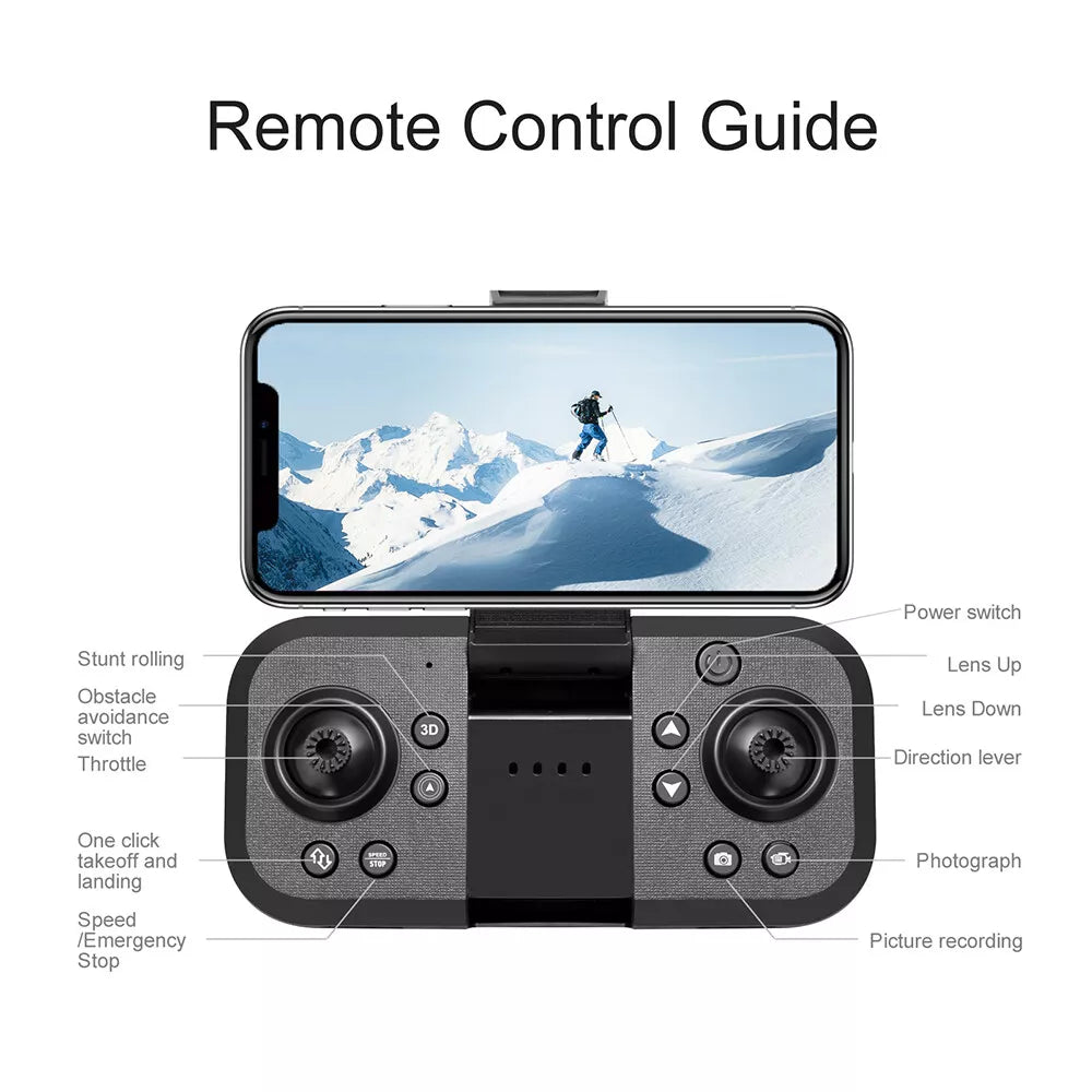 S119 Foldable Drone with 4K ESC Camera, 5G WiFi FPV, 360° Obstacle Avoidance, and Extended Range