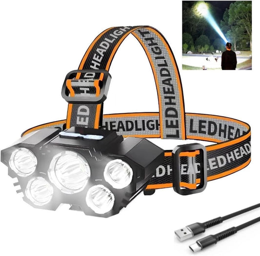 LED Headlamp Headlight Flashlight Head Torch Lamp (Waterproof)