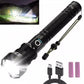 Super Bright LED Flashlight – XHP50.2, USB-C Rechargeable, 1000M Beam, Waterproof