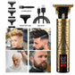 Professional Men's Beard & Hair Trimmer Kit: Cordless T-Blade Shaver & Barber