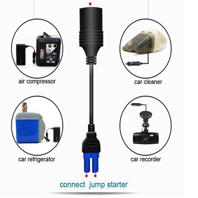 Mini Portable Car Jump Starter: 20000mAh Power Bank, Battery Charger, and Flashlight in One