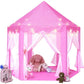 Princess Indoor Play Tent for Kids with Star Lights