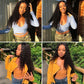 Front Wig Women's Brazilian Human Long Curly Lace Wavy Hair Wigs US