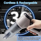 Electric Cordless Car Vacuum Cleaner: Handheld Air Blower Duster for Dry and Wet Messes, Portable