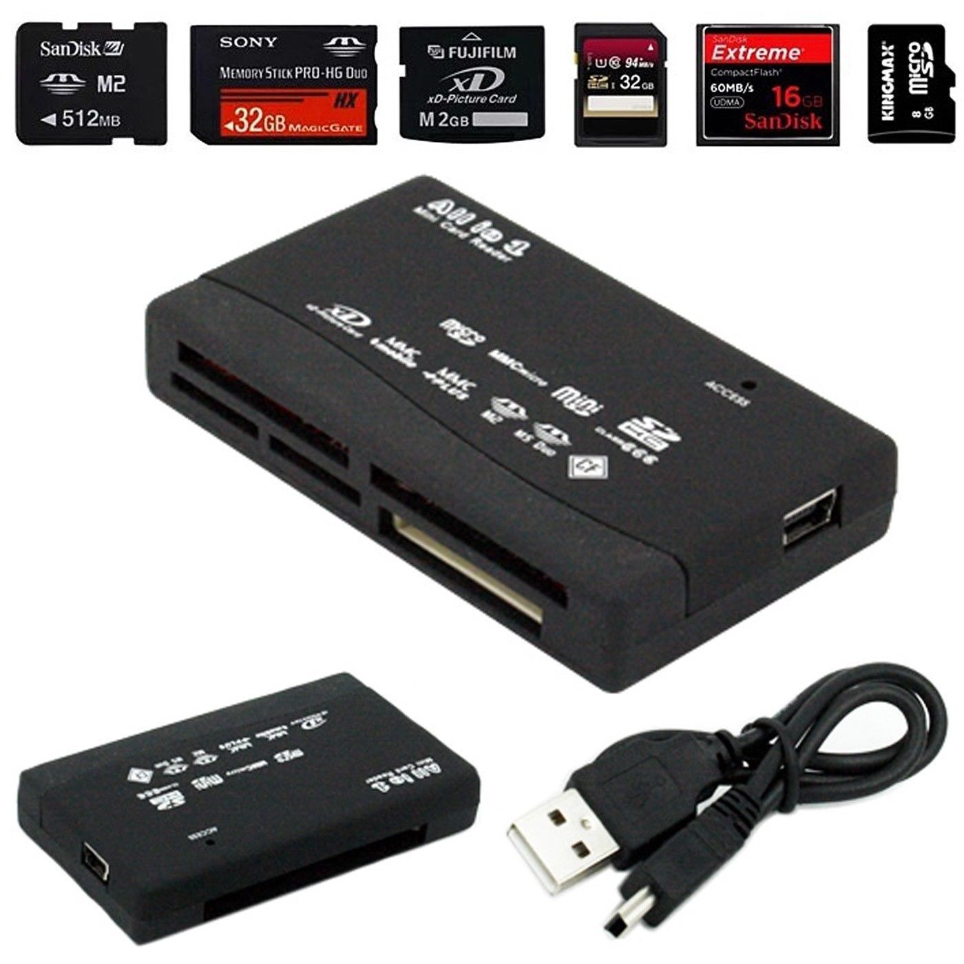 USB Memory Card Reader Mini 26-IN-1  2.0 High Speed