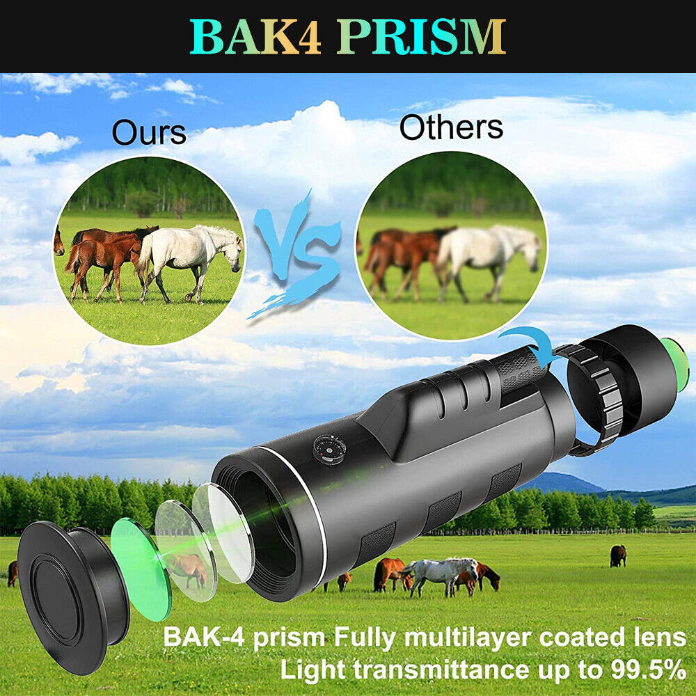 Smartphone Telescope Lens Monocular Optical HD+ Tripod + Clip