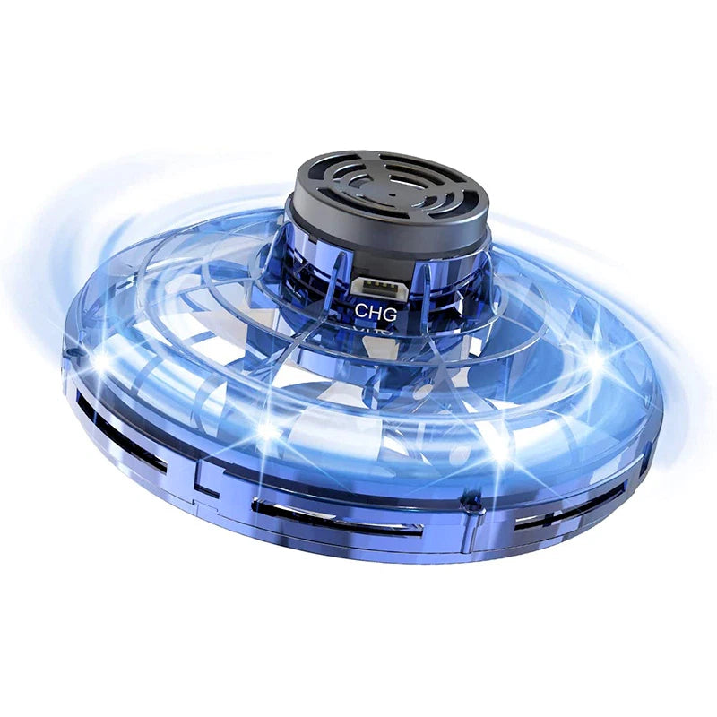 UFO Drone Fidget Spinner – LED Flying Ball Toy for Kids, Teens & Adults