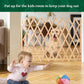 Bamboo Accordion Safety Gate for Children and Pets