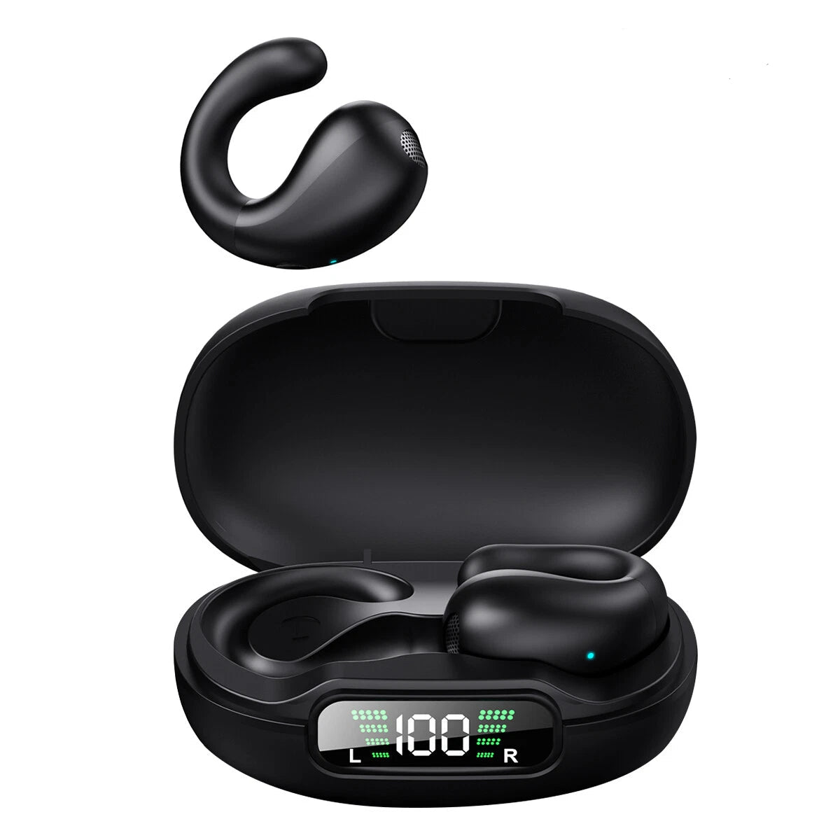 Bone Conduction Wireless Headphones – Bluetooth 5.3 Ear Clip Sport Earbuds