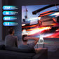 4K Mini Projector – 10000 Lumen LED, 1080P Support, WiFi & Bluetooth, Portable Home Theater