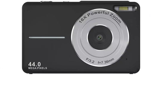 Digital Camera 44MP 1080P HD with 16X Zoom, Anti-Shake, 2.4" LCD, 32GB Card Included