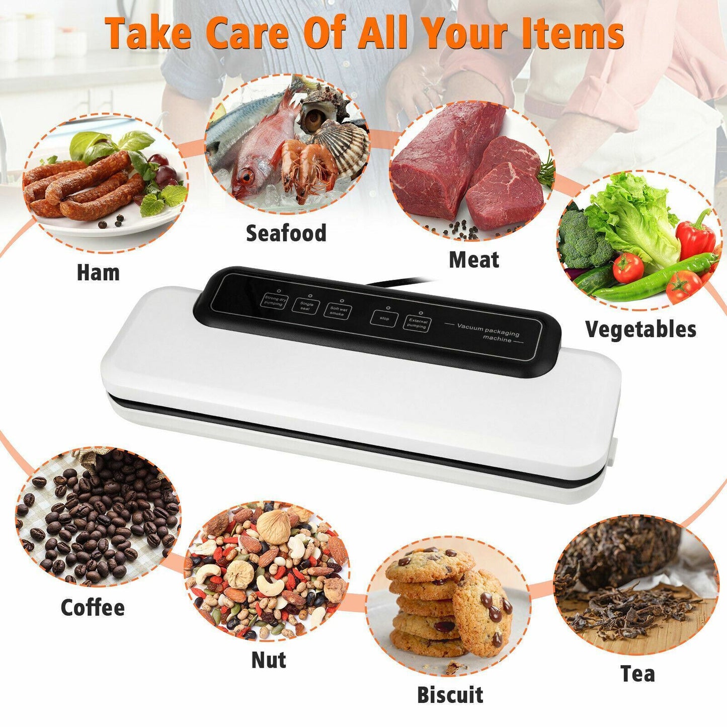 Commercial Vacuum Sealer Food Saver System with FREE Bags