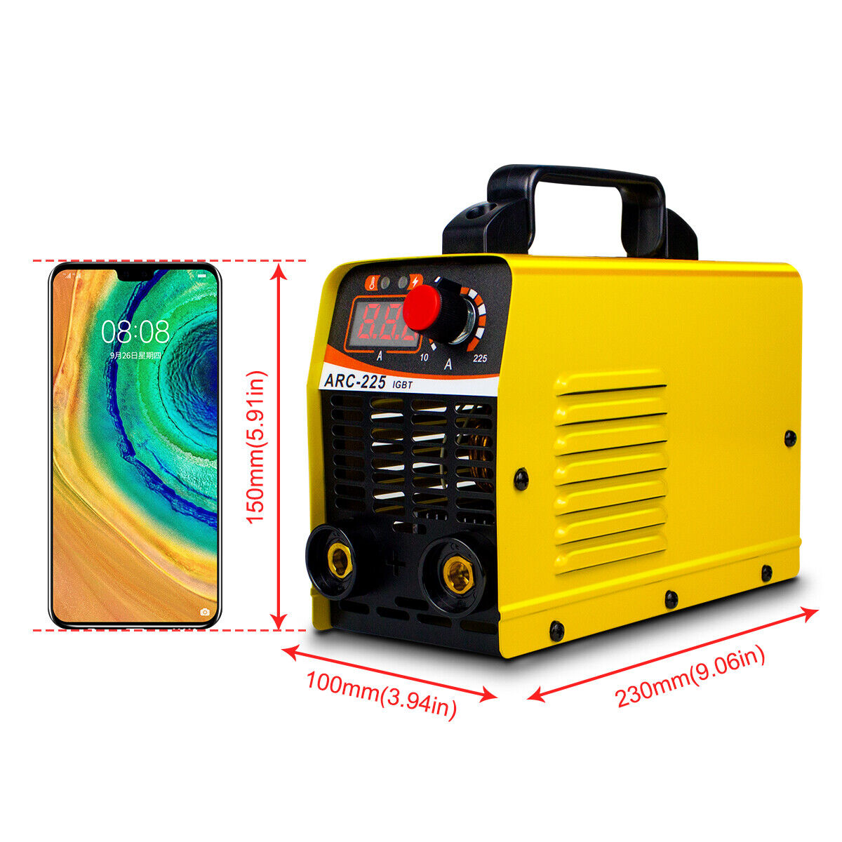 110V 300AMP Compact IGBT ARC Welding Machine - Portable Inverter DC MMA Electric Stick Welder