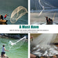 Fishing Cast Net - Easy Throw Hand Cast - Strong Nylon Mesh