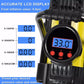 Portable Digital Tire Inflator – 150 PSI Air Compressor with Auto Shut-Off, LED Light & Carry Bag