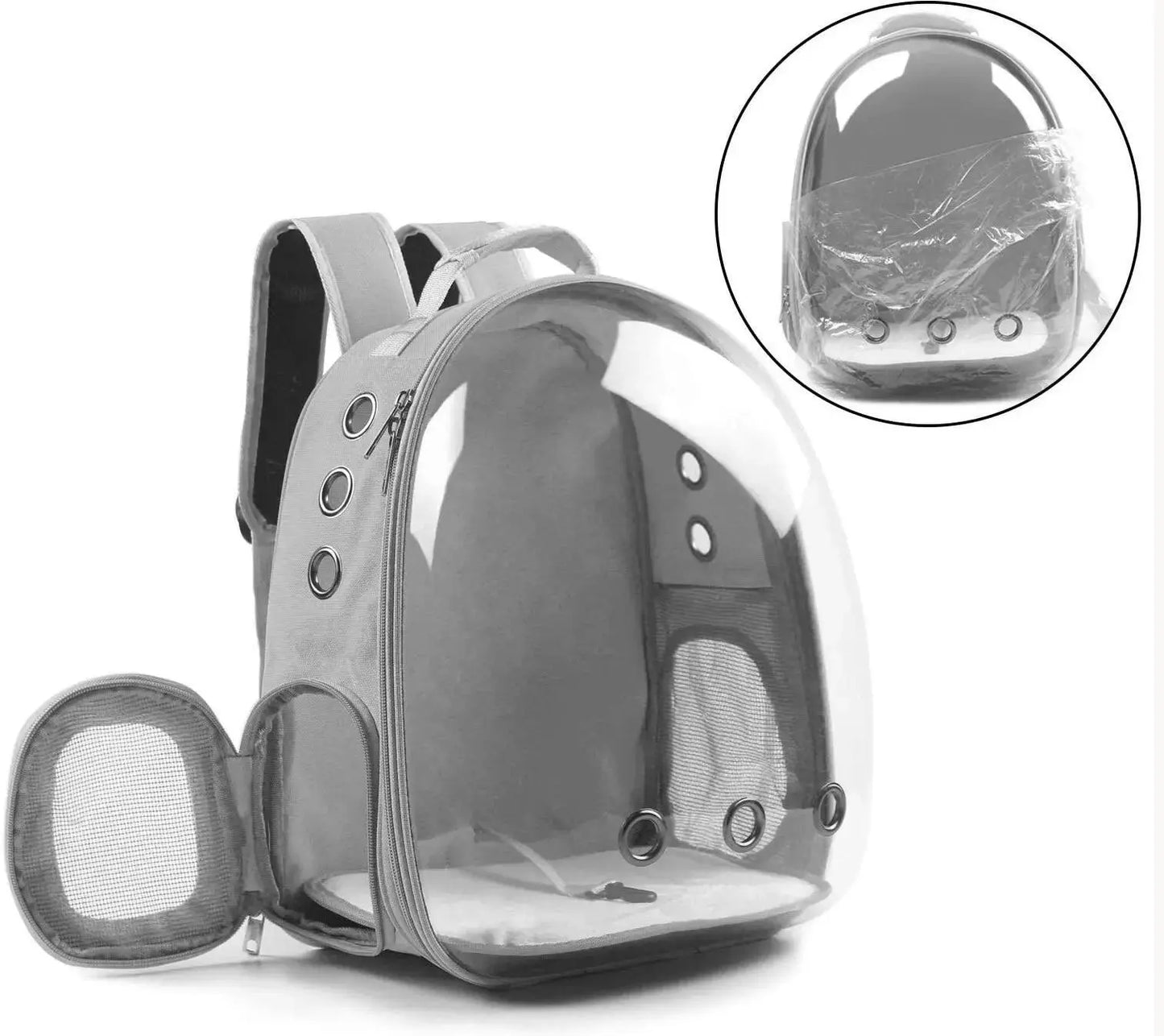 Pet Space Capsule Backpack: Transparent Travel Carrier for Dogs and Cats