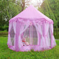 Princess Indoor Play Tent for Kids with Star Lights