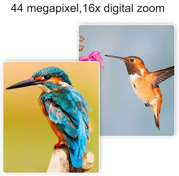Digital Camera 44MP 1080P HD with 16X Zoom, Anti-Shake, 2.4" LCD, 32GB Card Included