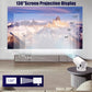 4K Mini Projector – 10000 Lumen LED, 1080P Support, WiFi & Bluetooth, Portable Home Theater