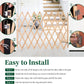 Bamboo Accordion Safety Gate for Children and Pets