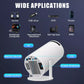 4K Mini Projector – 10000 Lumen LED, 1080P Support, WiFi & Bluetooth, Portable Home Theater