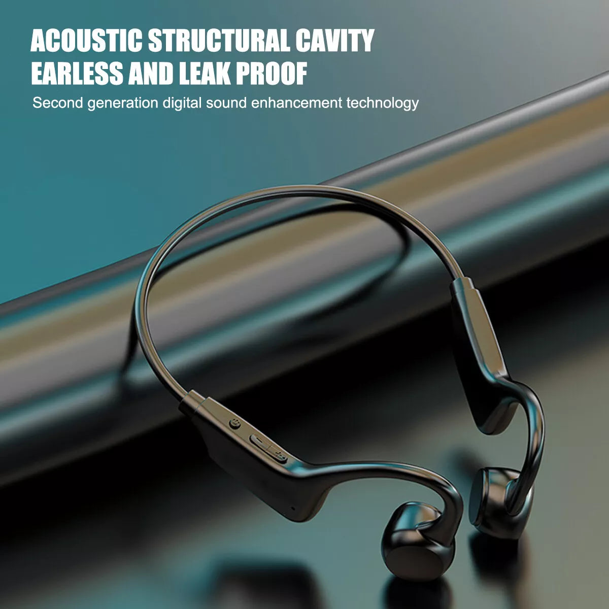 Bone Conduction Bluetooth 5.3 Headphones – Wireless Ear Clip Sport Earbuds