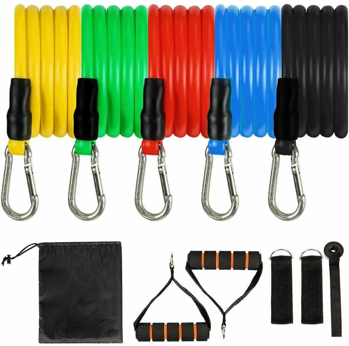 Resistance Band Loop Set Exercise Workout Crossfit Fitness Yoga Pilates