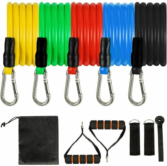 Resistance Band Loop Set Exercise Workout Crossfit Fitness Yoga Pilates