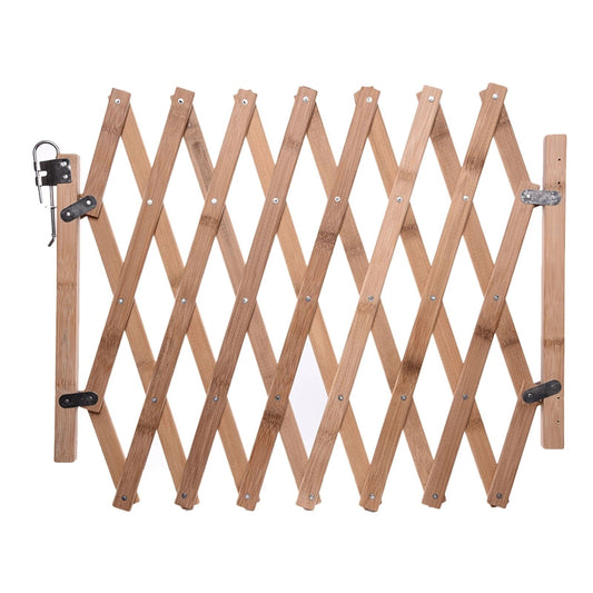 Bamboo Accordion Safety Gate for Children and Pets