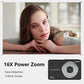 Digital Camera 44MP 1080P HD with 16X Zoom, Anti-Shake, 2.4" LCD, 32GB Card Included