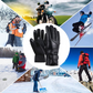 Electric Heated Gloves with Thermal Warming: Windproof for Skiing and Snow Activities (USB-Powered)