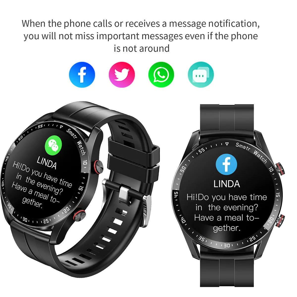 Smart Watch For Men/Women Waterproof Smartwatch Bluetooth iPhone Samsung