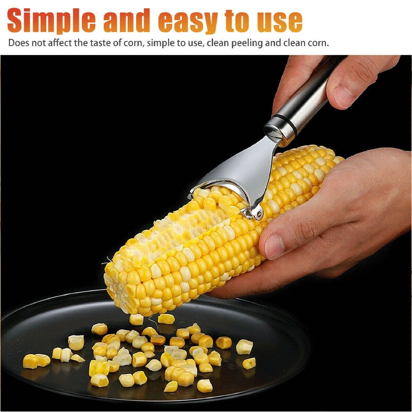 Stainless Steel Corn Peeler Cutter - Kitchen Tool