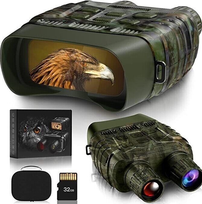 Digital Night Vision Binoculars For Total Darkness Surveillance