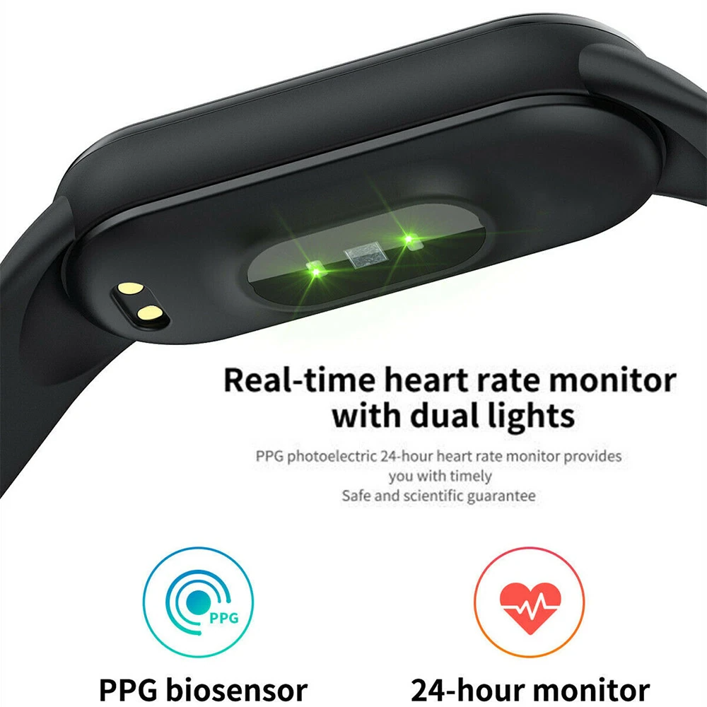 Smartwatch Fit Band Watch  with Heart Rate B. Pressure Fitness Tracker