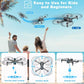 FPV 4K Dual Camera Drone – Foldable Quadcopter with 4 Batteries, 90 Min Flight Time, Optical Flow, Gesture Control
