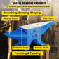Premium Steel Anvil Blacksmith: 66 lb Forged Steel 30kg Heat Treated Long Round Horn