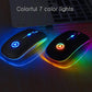 2.4GHz USB Rechargeable Wireless Optical Mouse with RGB Lighting, Cordless Design for PC and Laptop