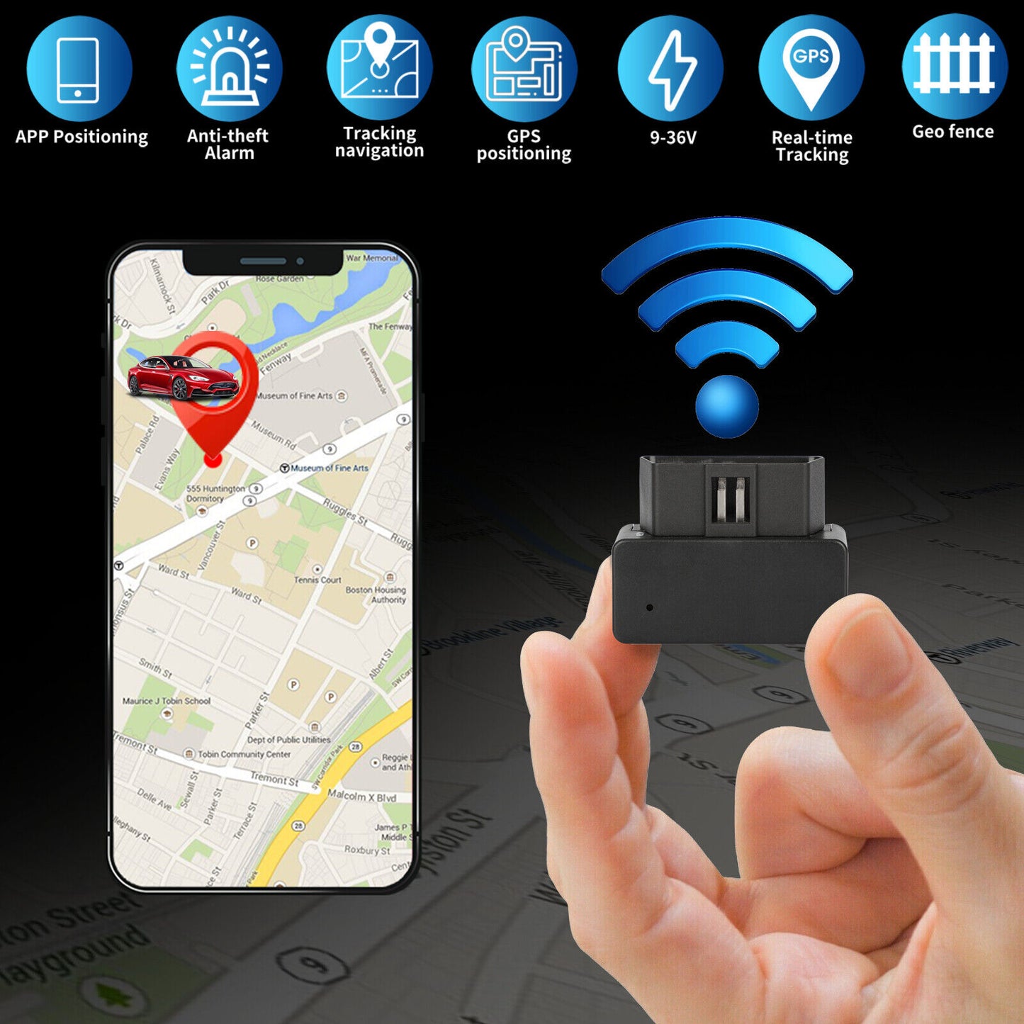 Real-Time OBD2 GPS Tracker: OBD II Locator for Car & Truck Tracking in the US