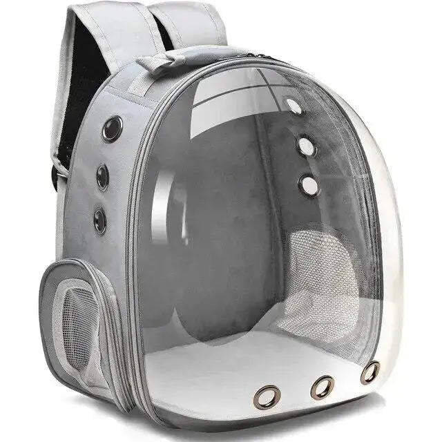 Pet Space Capsule Backpack: Transparent Travel Carrier for Dogs and Cats